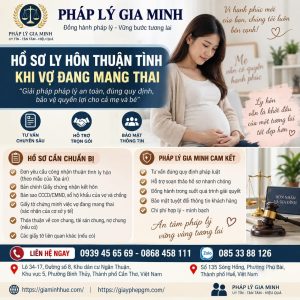 Hồ sơ ly hôn thuận tình khi vợ đang mang thai