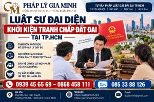 Luật sư đại diện khởi kiện tranh chấp đất đai tại TPHCM