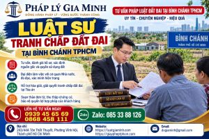 Luật sư tranh chấp đất đai tại Bình Chánh TPHCM