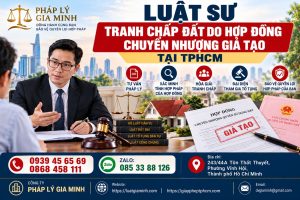 Luật sư tranh chấp đất do hợp đồng chuyển nhượng giả tạo tại TPHCM
