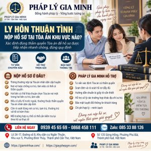 Ly hôn thuận tình nộp hồ sơ tại tòa án khu vực nào