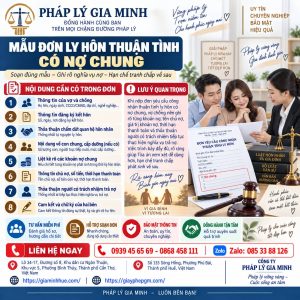 Mẫu đơn ly hôn thuận tình có nợ chung