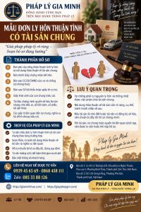 Mẫu đơn ly hôn thuận tình có tài sản chung