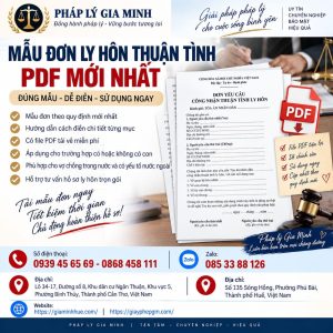 Mẫu đơn ly hôn thuận tình PDF