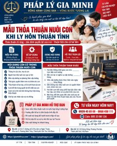 Mẫu thỏa thuận nuôi con khi ly hôn thuận tình