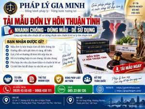 Tải mẫu đơn ly hôn thuận tình