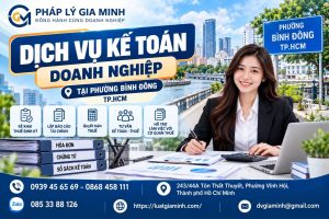 Dịch vụ kế toán doanh nghiệp tại phường Bình Đông TP.HCM