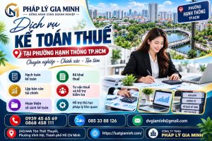 Dịch vụ kế toán thuế tại phường Hạnh Thông TP.HCM